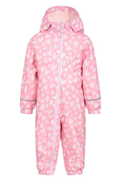 Spright Printed Junior Waterproof Rain Suit Light-Pink Mountain Warehouse Origins