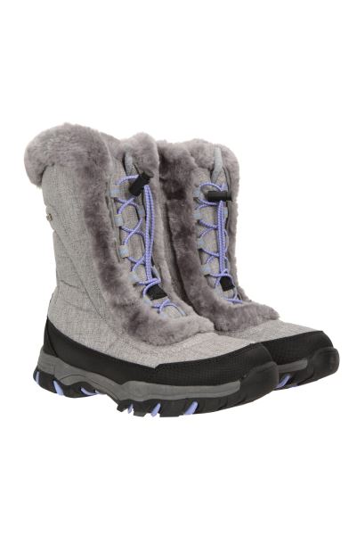 Ohio Youth Adaptive Snow Boots Mountain Warehouse Dark-Grey Collection