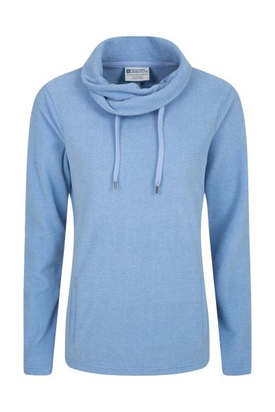 Mountain Warehouse Pale-Blue Hebridean Womens Cowl Neck Fleece Collection