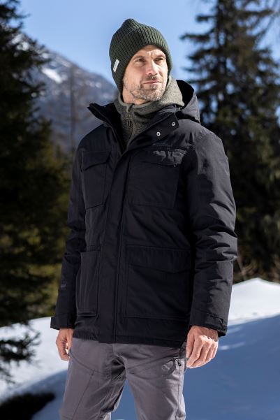 Mountain Warehouse Black Concord Extreme Mens Down Long Jacket Brands
