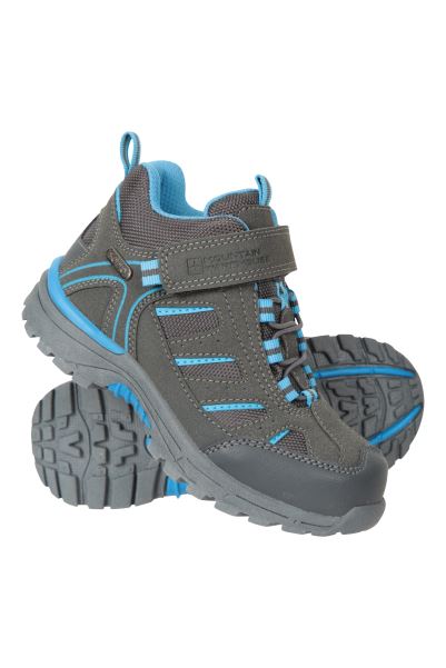 Hot Drift Junior Waterproof Boots Mountain Warehouse Grey