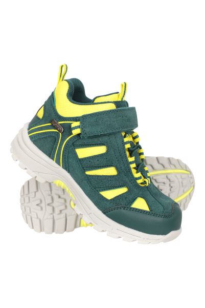 Drift Junior Waterproof Boots Dark-Green Mountain Warehouse Original