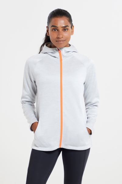 Light-Grey Mountain Warehouse Isocool Dynamic Chakra Womens Hoodie Collections