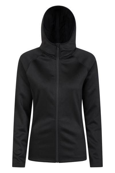 Mountain Warehouse Collection Isocool Dynamic Chakra Womens Hoodie Jet-Black