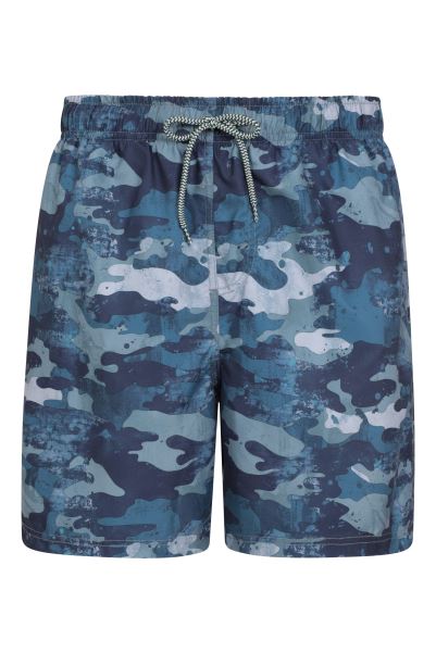 Aruba Printed Mens Swimshorts Collection Marine-Blues Mountain Warehouse
