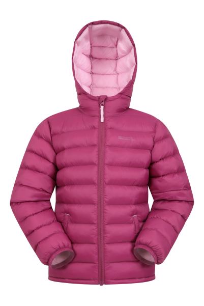 Seasons Kids Water Resistant Padded Jacket Mountain Warehouse Original Dark-Pink