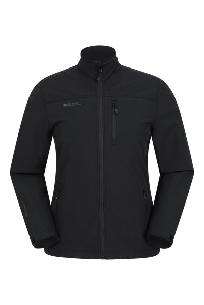 Black Grasmere Mens Showerproof Softshell Mountain Warehouse Fashion