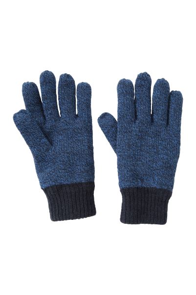 Navy Mountain Warehouse Brand Kids Two-Tone Melange Thinsulate™ Gloves