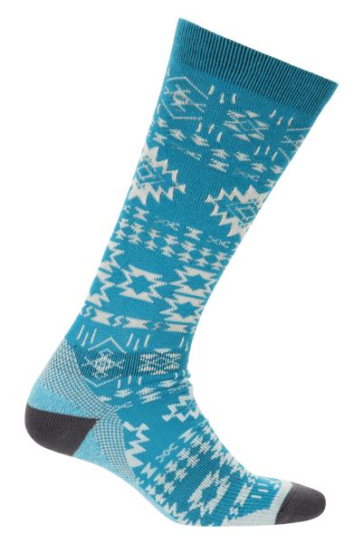 Mountain Warehouse Turquoise Polar Patterned Womens Technical Ski Socks Brand