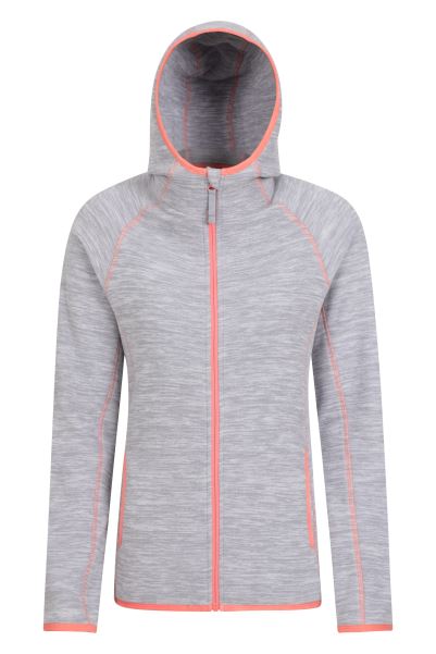 Grey Origin Mountain Warehouse Lleyn Melange Womens Full Zip Fleece
