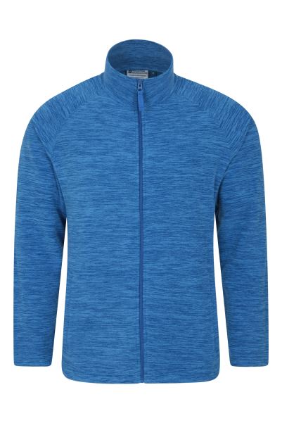 Mountain Warehouse Blue Snowdon Mens Full Zip Fleece Fashion