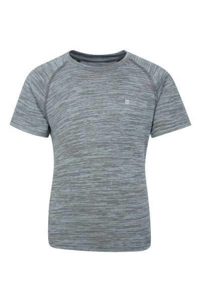 Fashion Mountain Warehouse Grey Kids Plain Field Tee