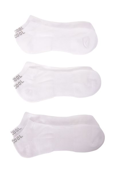 Cross The Line Mens Trainer Socks Mountain Warehouse Collection White
