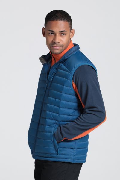Origin Light-Blue Mountain Warehouse Henry Ii Extreme Mens Down Insulated Vest