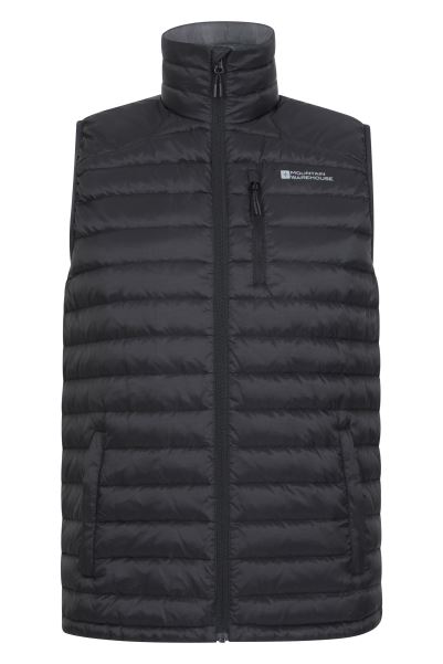 Henry Ii Extreme Mens Down Insulated Vest Collection Black Mountain Warehouse