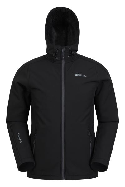 Mountain Warehouse New Black Arctic Ii Mens Softshell