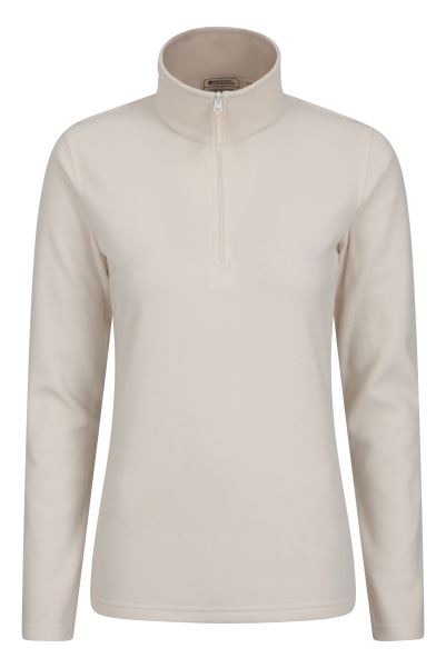 Camber Womens Half-Zip Fleece Collection Cream Mountain Warehouse