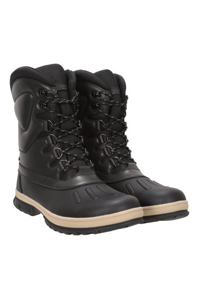 Black Arctic Thermal Mens Snow Boots Mountain Warehouse Brands