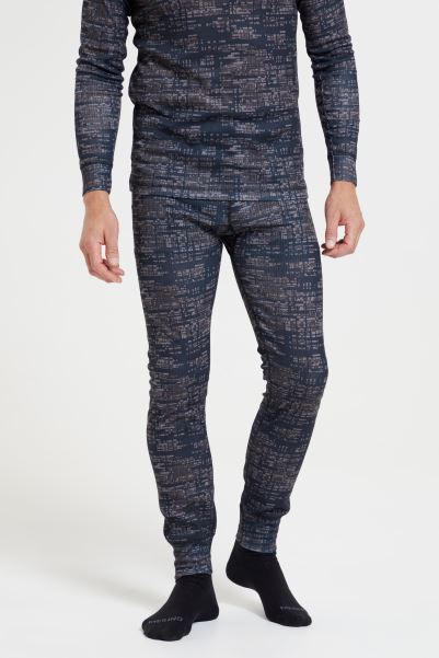 Original Black Talus Mens Printed Pants Mountain Warehouse