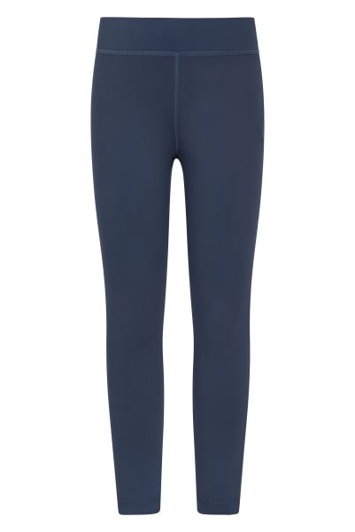 Mountain Warehouse Flick Flack Soft Touch Kids Leggings Navy Brands