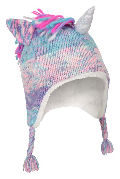 Kids Unicorn Hat Mountain Warehouse Lilac Fashion