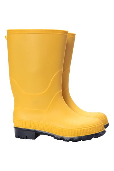 Mountain Warehouse Mustard Plain Kids Wellies New