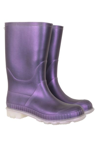 Mountain Warehouse Purple Plain Kids Wellies Brand