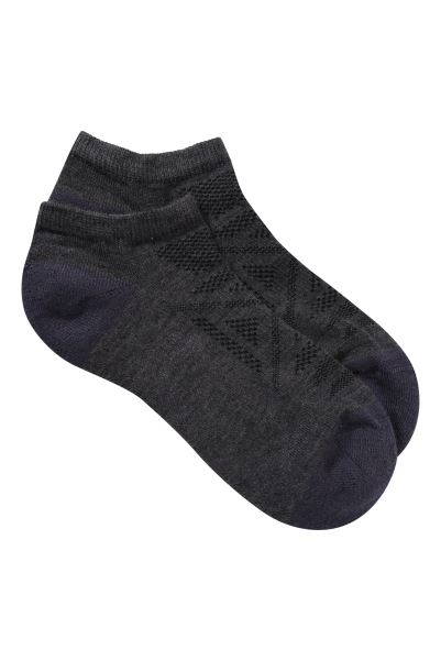 Merino Womens Walking Ankle Socks Mountain Warehouse Jet-Black Origins