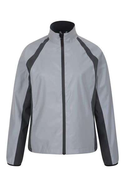 Mountain Warehouse Silver Shine 360° Reflective Womens Waterproof Jacket Origins
