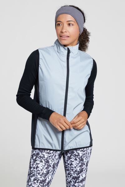 360 Silver Reflect Womens Gilet Mountain Warehouse Collections Silver