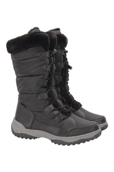 Black Origin Snowflake Extreme Womens Adaptive Long Snow Boots Mountain Warehouse