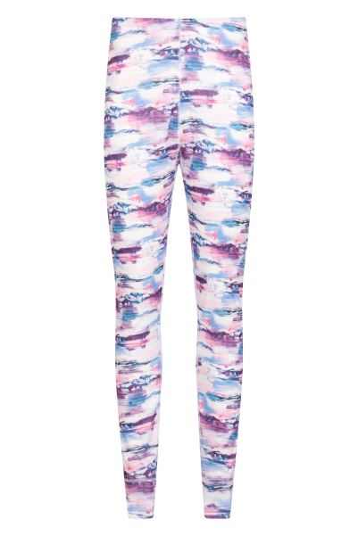 Fashion Blue Talus Printed Womens Thermal Leggings Mountain Warehouse