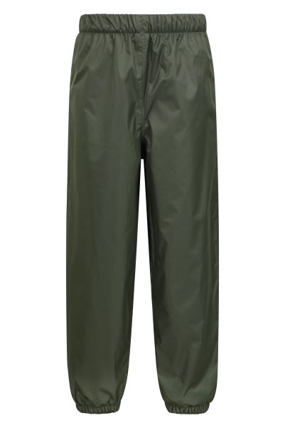 Mountain Warehouse Khaki Collections Waterproof Fleece Lined Kids Trousers