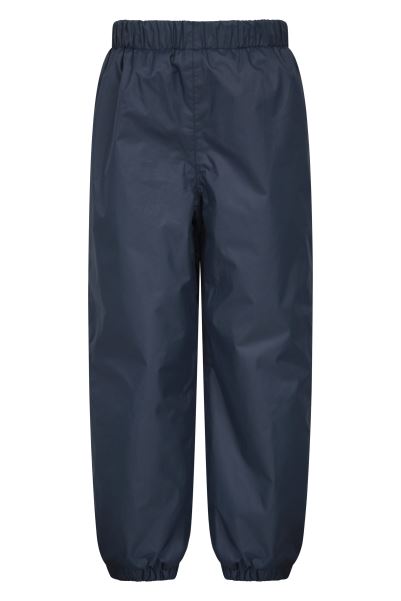Mountain Warehouse Origins Waterproof Fleece Lined Kids Trousers Navy