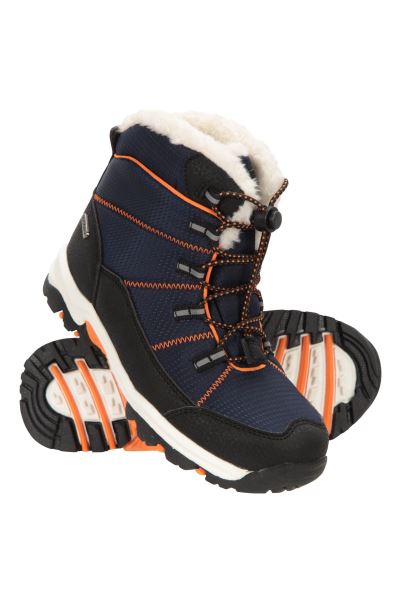 Best Mountain Warehouse Comet Kids Waterproof Snow Boots Navy