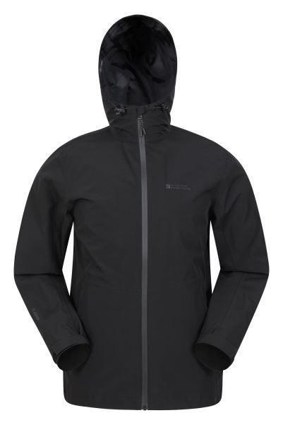 Origins Mountain Warehouse Covert Mens Waterproof Jacket Black