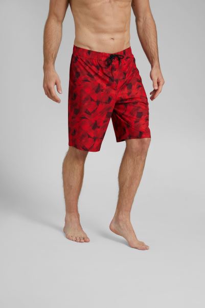 Collections Mountain Warehouse Printed Mens Swim Shorts Red