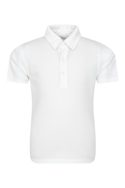 Mountain Warehouse Active Kids Polo T-Shirt Origin White