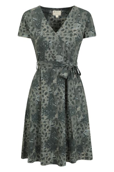 Mountain Warehouse Light-Khaki Origins Santorini Womens Uv Jersey Wrap Dress