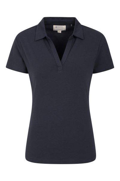 Navy Womens Uv Polo Shirt Collection Mountain Warehouse