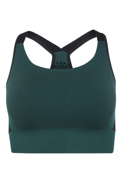 Track Longline Seamless Womens Sports Bra Dark-Teal Original Mountain Warehouse