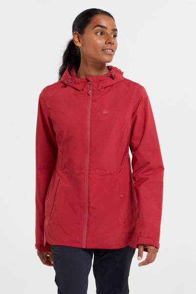 Red Vancouver Ultra-Lightweight Waterproof Womens Jacket Mountain Warehouse Origins