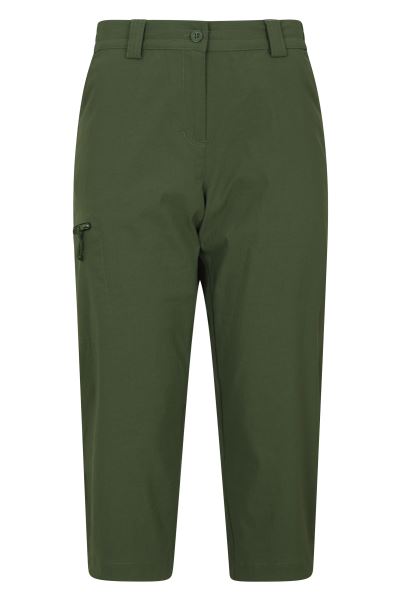 Mountain Warehouse Hot Hiker Stretch Womens Capri Dark-Khaki