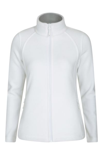 Mountain Warehouse Origins Sky Womens Full-Zip Fleece Jacket White