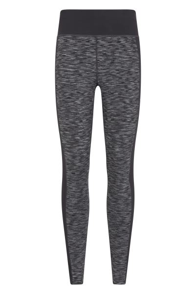Black Collections Bend And Stretch Panelled Womens Leggings Mountain Warehouse
