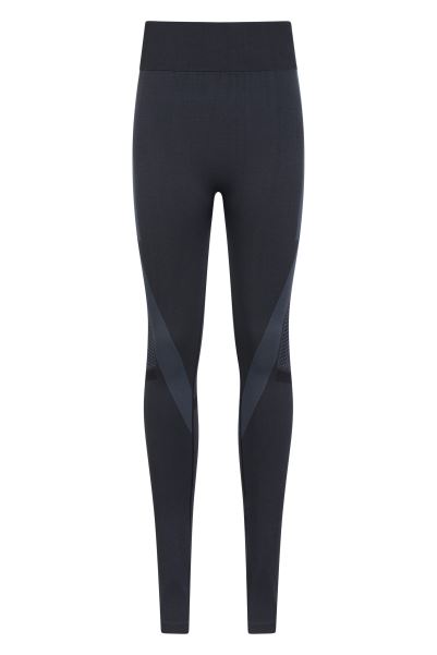 Mountain Warehouse Black Collections Track Womens High Waisted Seamless Leggings