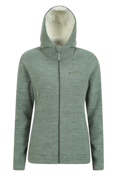 Mountain Warehouse Snowdonia Womens Fleece Hoodie Khaki Collection