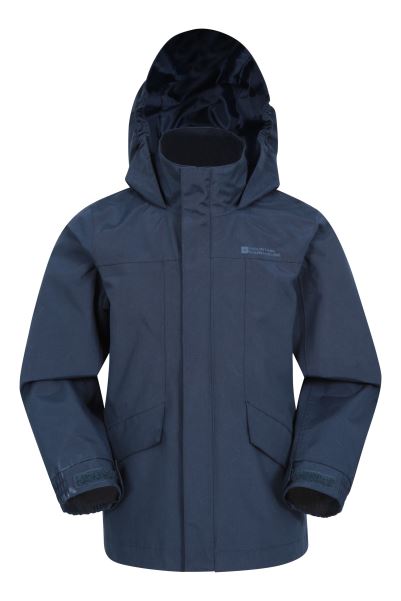 Mountain Warehouse Solar Kids Waterproof Jacket Navy Fashion