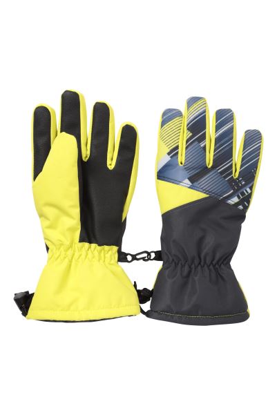 Mountain Warehouse Lime Extreme Kids Waterproof Ski Gloves Best