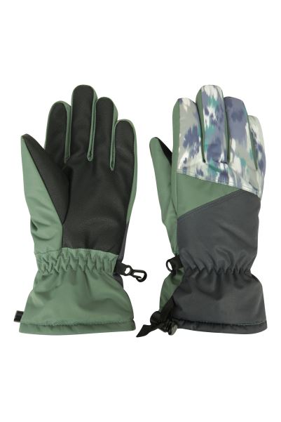 Mountain Warehouse New Extreme Kids Waterproof Ski Gloves Charcoal